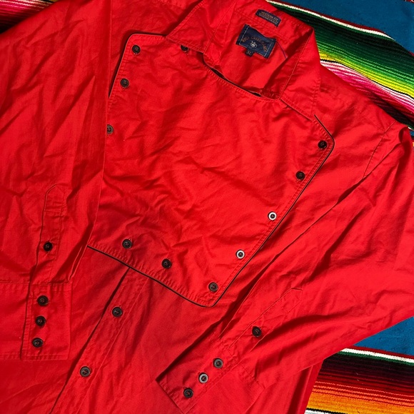 Red western bib button up - Picture 2 of 6